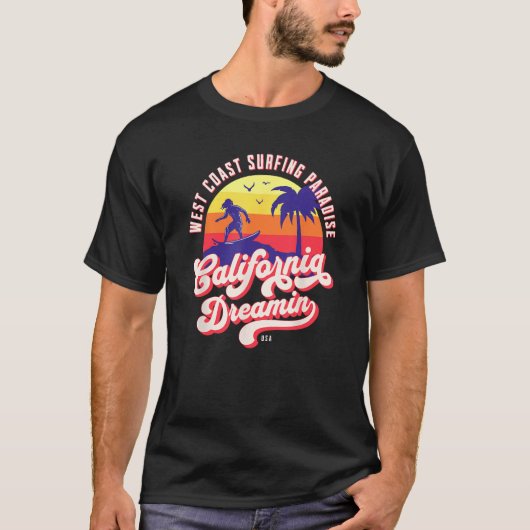 California Dreaming Surfing Tシャツ (正面)