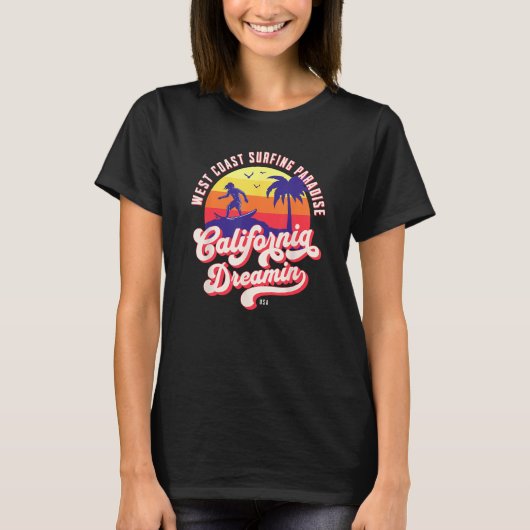 California Dreaming Surfing Tシャツ (正面)
