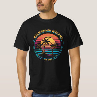 California Dreams 1980 Sunset Tシャツ