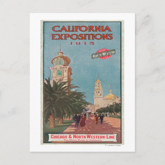 California Expositionsポスター#1 ポストカード (正面)