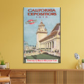 California Expositionsポスター#2 キャンバスプリント (インサイチュ (リビング))
