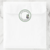 California Fig PreserveヴィンテージFig Label ラウンドシール (バッグ)