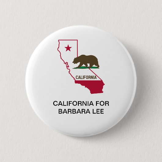 CALIFORNIA for Barbaraリー上院ボタン 缶バッジ (正面)