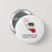 CALIFORNIA for DONALD TRUMP 2020ボタン 缶バッジ (正面&裏面)