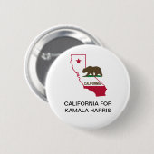 CALIFORNIA for Kamala Harris 2020ボタン 缶バッジ (正面&裏面)