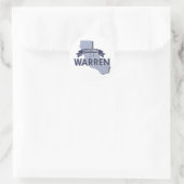 CALIFORNIA FOR WARREN - 2016.png ラウンドシール (バッグ)