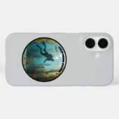 California Freediving Diver with Fish and Kelp URM Case-Mate iPhoneケース (裏面 (横))