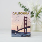 California Golden State ポストカード (スタンド正面)