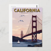 California Golden State ポストカード (正面/裏面)