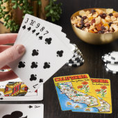California Golden State Map Playing Cards トランプ (インサイチュ)