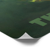 California Golden State Retro Travel Poster Young ポスター (角)