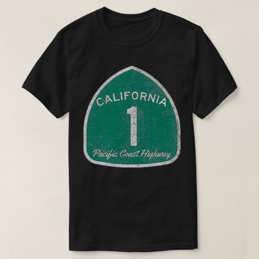 CALIFORNIA HIGHWAY 1 ONE PACIFIC COAST  Tシャツ (デザイン正面)