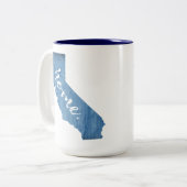 California Home Wood Grain ツートーンマグカップ (正面左)