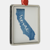 California Home Wood Grain メタルオーナメント (右)