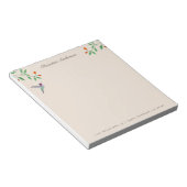 California Hummingbird ノートパッド (アングル)