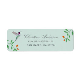 California Hummingbird  Address ラベル