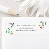 California Hummingbird  Address ラベル (インサイチュ)