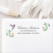 California Hummingbird  Address ラベル (インサイチュ)