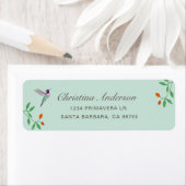 California Hummingbird  Address ラベル (インサイチュ)