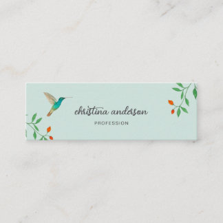 California Hummingbird  Business Card スキニー名刺