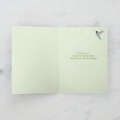 California Hummingbirds Happy Easter カード (内部)