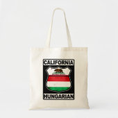 California Hungarian American トートバッグ (正面)