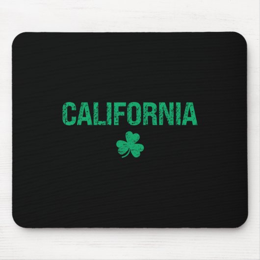California Irish Shamrock St Patrick's Day  マウスパッド (正面)