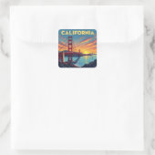 California Keepsake | The Golden Gate Bridge スクエアシール (バッグ)