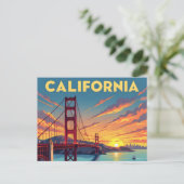 California Keepsake | The Golden Gate Bridge ポストカード (スタンド正面)