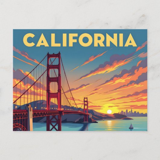 California Keepsake | The Golden Gate Bridge ポストカード (正面)