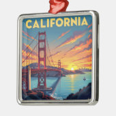 California Keepsake | The Golden Gate Bridge メタルオーナメント (左)