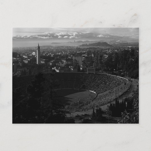 California Memorial Stadium, UC Berkeley, 1966 ポストカード (正面)
