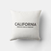 California Minimalist Throw Pillow – Endless Sun & クッション (裏面)