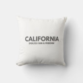 California Minimalist Throw Pillow – Endless Sun & クッション (正面)