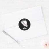 California Nevada Build The Wall Ca Nv  ラウンドシール (封筒)