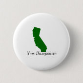 California New Hampshire  缶バッジ (正面)