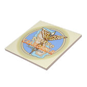 California Nurse Caduceus  タイル (側面)