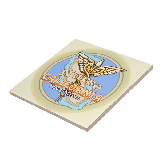 California Nurse Caduceus  タイル (側面)