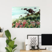 California Pacific Ocean Rugged Coastline ポスター (ホームオフィス)