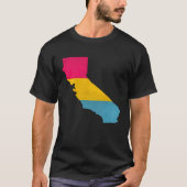 California Pansexual Flag Tシャツ (正面)