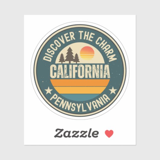 California, Pennsylvania シール (シート)