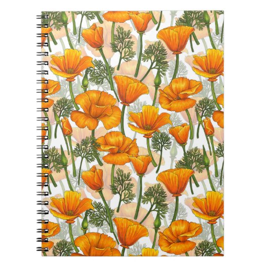 California poppies ノートブック (正面)