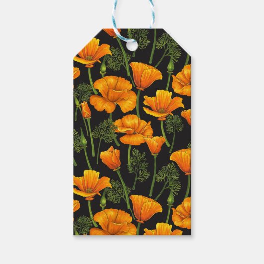 California poppy ギフトタグ (正面)