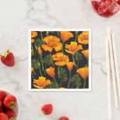 California poppy スタンダードカクテルナプキン (インサイチュ)