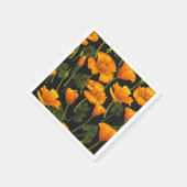 California poppy スタンダードカクテルナプキン (角)
