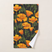 California poppy バスタオルセット (ハンドタオル)