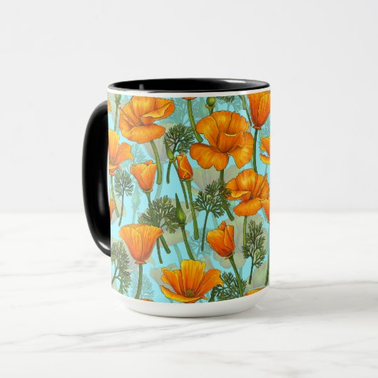 California poppy マグカップ (正面左)