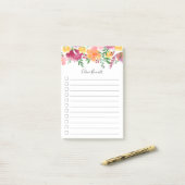 California Poppy Lined To Doリスト ポストイット (デスク上)