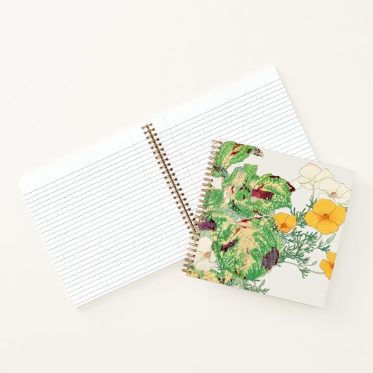 California poppy notebook ノートブック (内部)