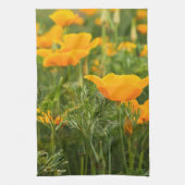 California Poppy Patch Photograph  キッチンタオル (縦)